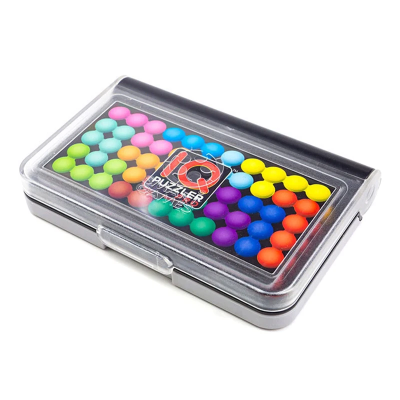 1 Box Intelligence Magic Beads Reisespiel für Kinder und Erwachsene, ein kognitives Geschicklichkeitsbau-Gehirnspiel für Kinder, Montessori-Spielzeug