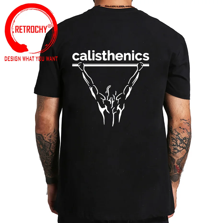 Calisthenics Men T-Shirt Fashion Graphic Print Classic Tops Shirt Men's Normal 100% Cotton O-Neck Short Sleeve Tee Shirts Camisa