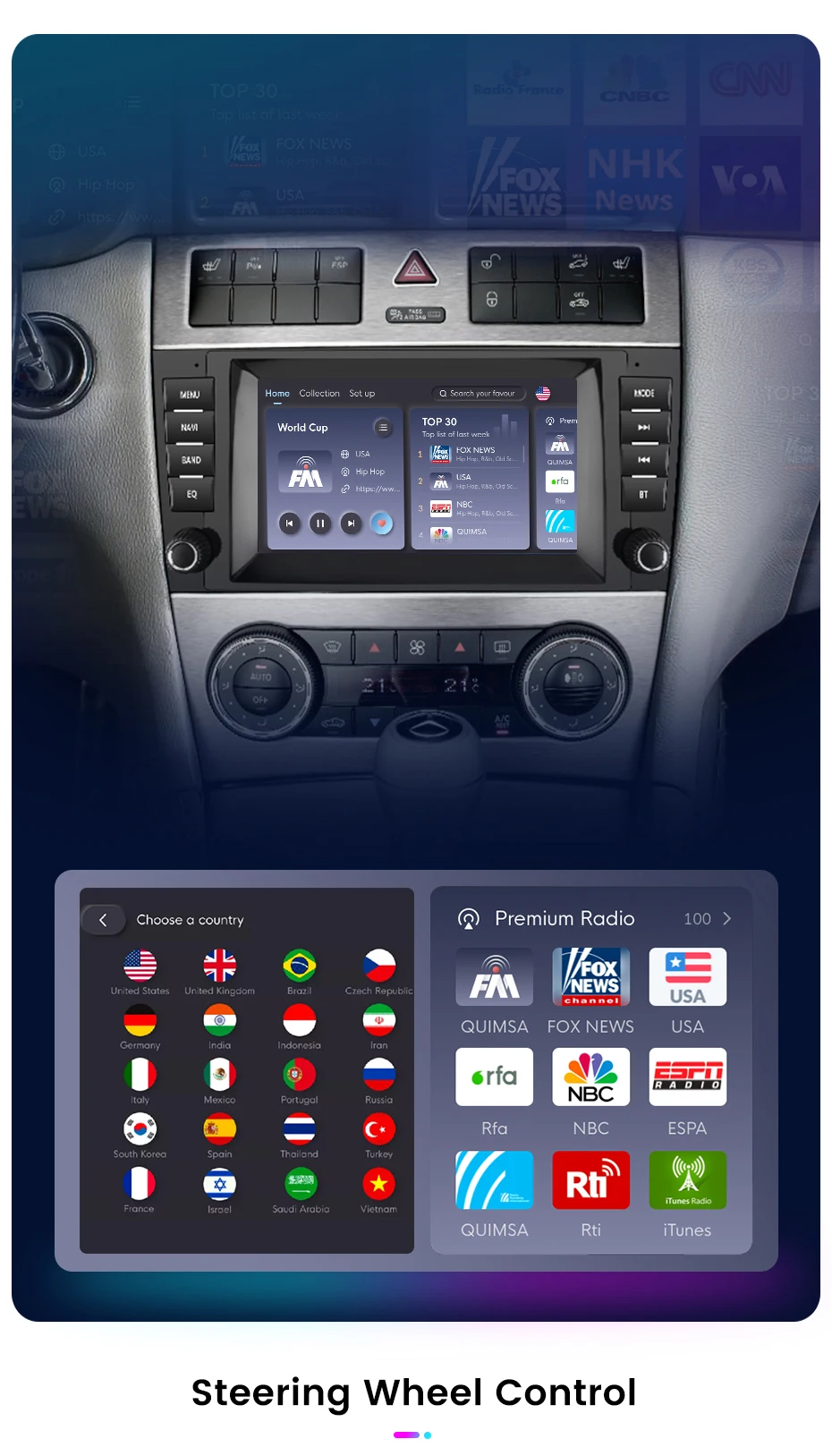 Junsun Android Auto Radio Für Mercedes Benz C-Klasse W203 CL203 CL203 CLK W209 CLS W219 2004-2011 CarPlay auto Multimedia GPS 2din – Detail 16