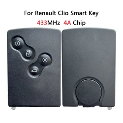 AK 010026   Oryginał dla Renault Clio 4 Kadjar Captur inteligentny klucz zdalny 4 przyciski 433 MHz PCF7945M PCF7953M Keyless Go 4A Chip