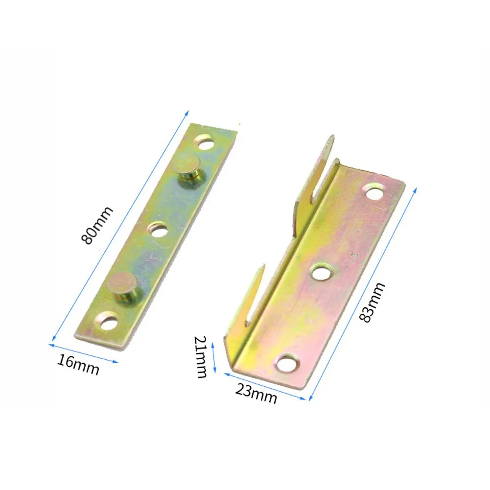 Bed Rail Bracket Bed Hinge Equipment Rail Fittings Wooden Rail Hook Replacement Tone Furniture Wood Bed Attachment