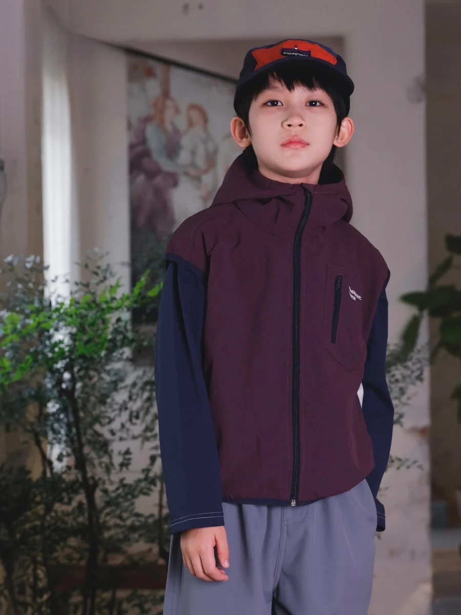 Facec Boys Outdoor Breathable Quick Dry Vest Spring Summer Nylon Mesh Hooded Sports Vest for 5-14 Years Old Kids