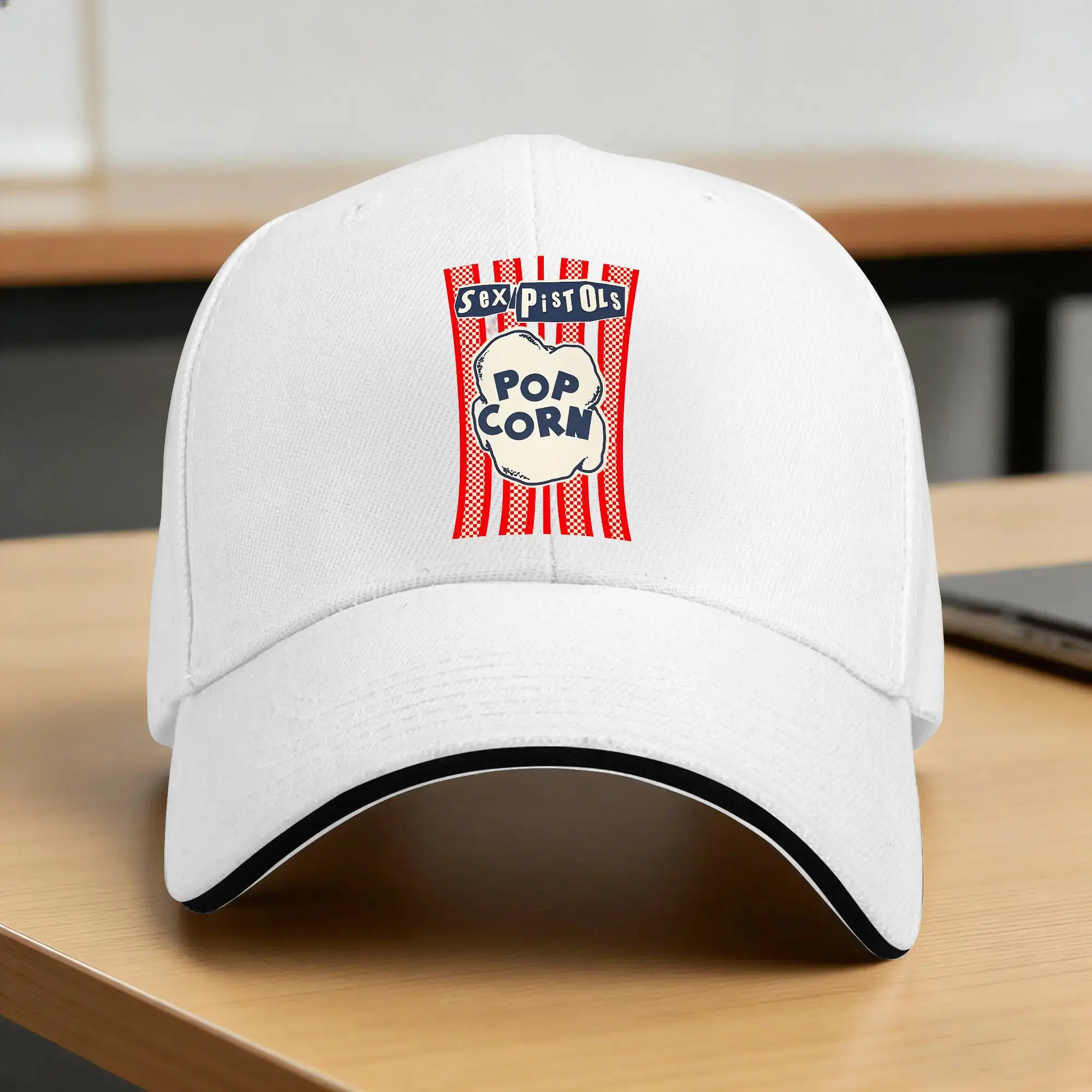 Sex Pistols Popcorn Baseball Cap  Couple Women Print Hip Hop Hats Summer y2k Cool Outdoor Sport Sunscreen Baseball Caps