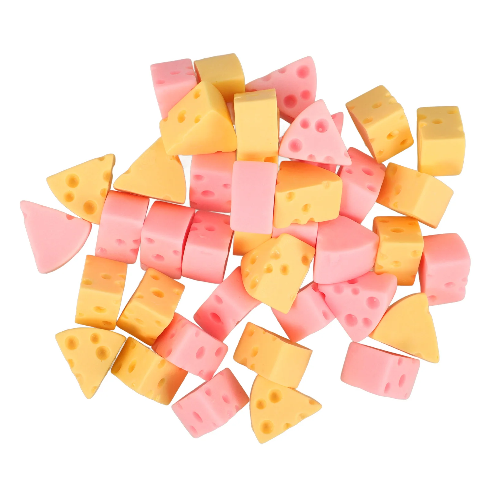 

40 шт., аксессуары из сыра и смолы, миниатюрные подвески для чехлов для телефонов «сделай сам», декоративные принадлежности для рукоделия, легкий орнамент