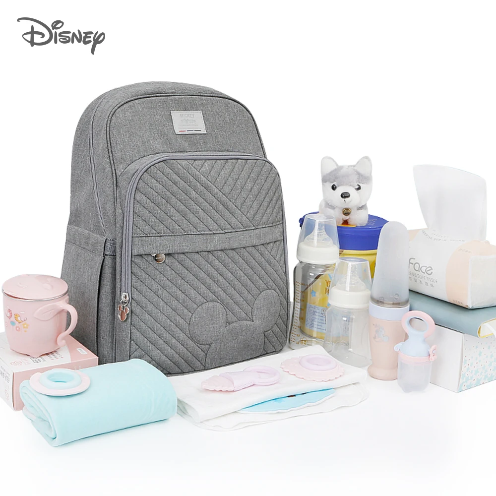 Disney Baby Diaper Bag Maternity Nappy Bag Baby Care Mummy Travel Backpack Large Capacity Mickey Minnie Fashion Bag