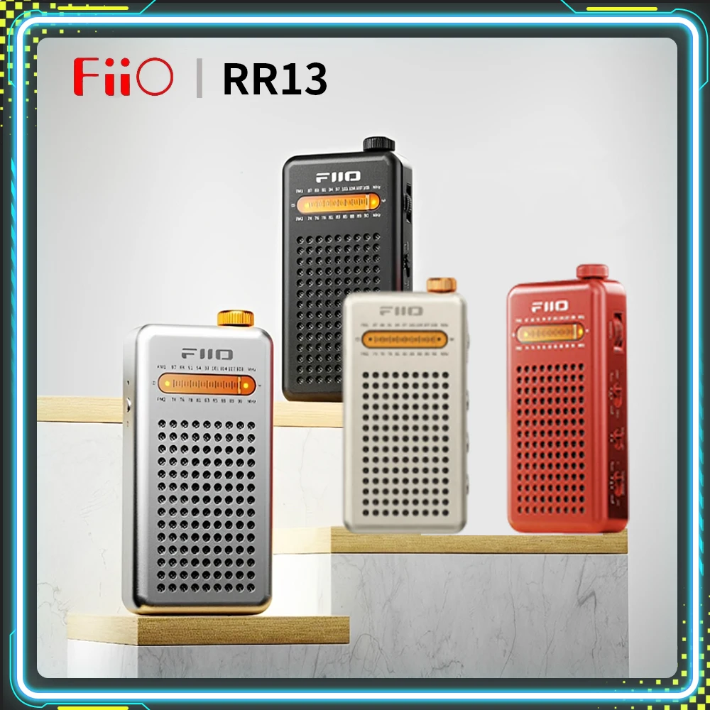

New FiiO RR13 Audio Wireless Bluetooth Retro Portable FM Radio Retro Player Speaker Earphone Dual Output Detachable Antenna Gift