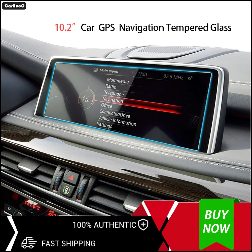 

Premium Glass Screen Protector For 10.2'' Car GPS For BMW 5 7 series 2010-2016 X5 X6 E70 2014-2019