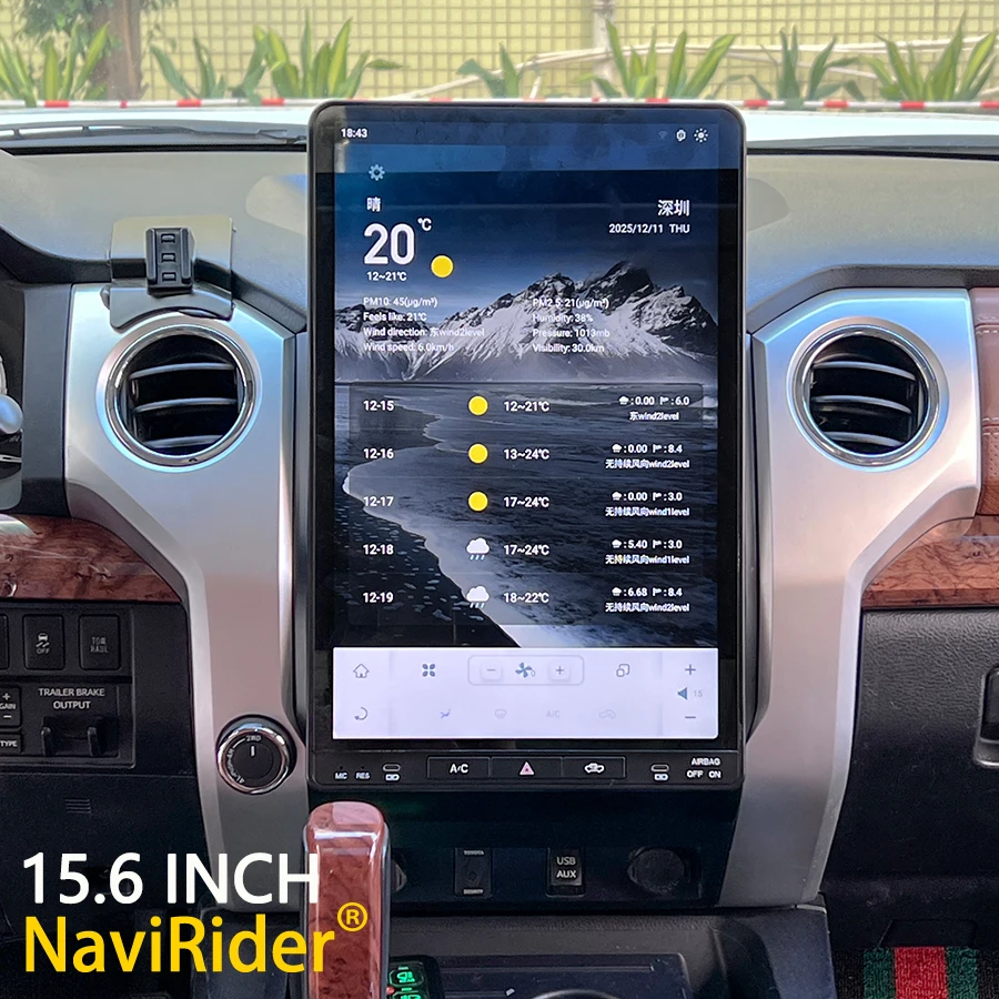 

15,6-дюймовый для Toyota Tundra 2014-2021 Android Octa Core 8G + 256G Автомобильный мультимедийный плеер Стереоприемник Радио 4G WIFI GPS КАРПЛЕЙ