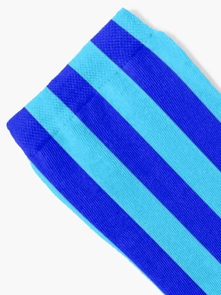 Striking Blue Vertical Striped Dress Socks compression Lots Man Socks Women's