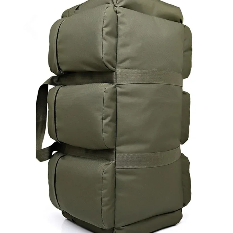 

Luggage bags High Capacity 90L Travel Bag New Arrival Cylinder Package Multifunction Rusksack Male Fashion Canvas Camouflage Men