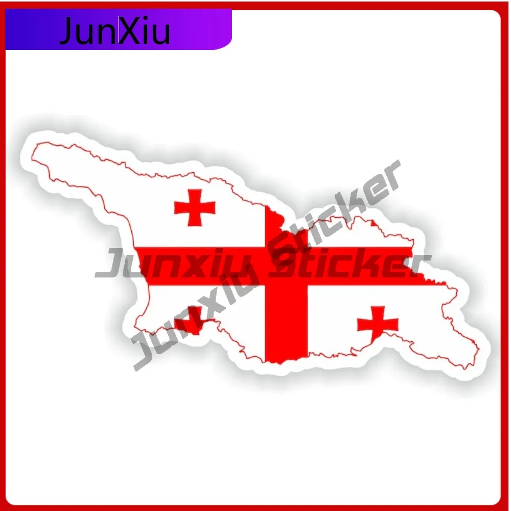 

Georgia National Emblem Map Shape And Outline Vinyl Decals Graphics X500 Motorcycle Stickers Woman Suv Cover Waterproof Uv Decal