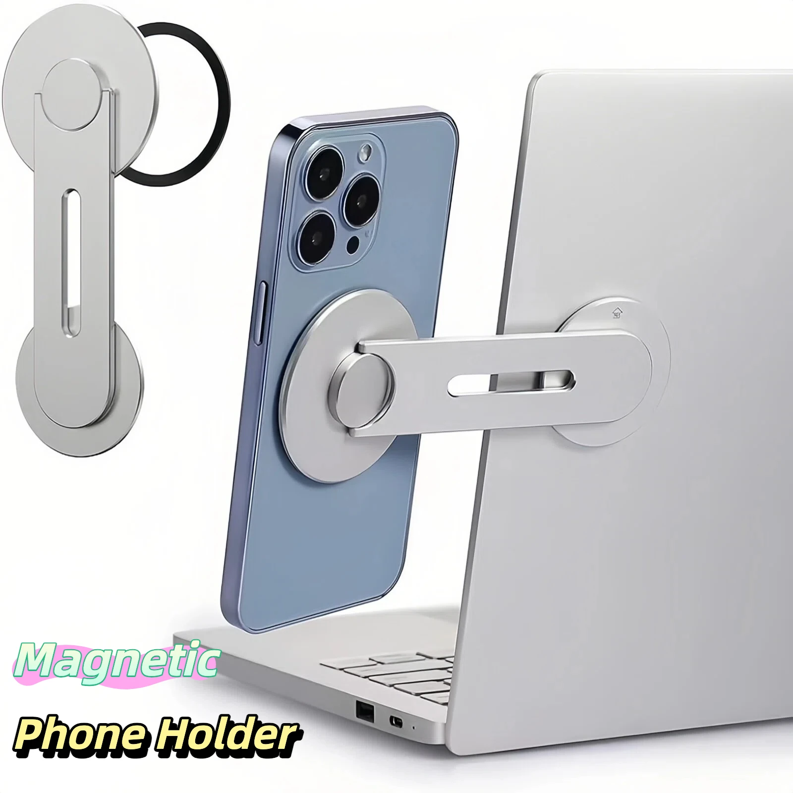 Универсальный магнитный держатель для телефона для Tesla Model Y, подставка для ноутбука и телефона, премиум-класс, из алюминиевого сплава, регулируемое крепление на боковую панель экрана