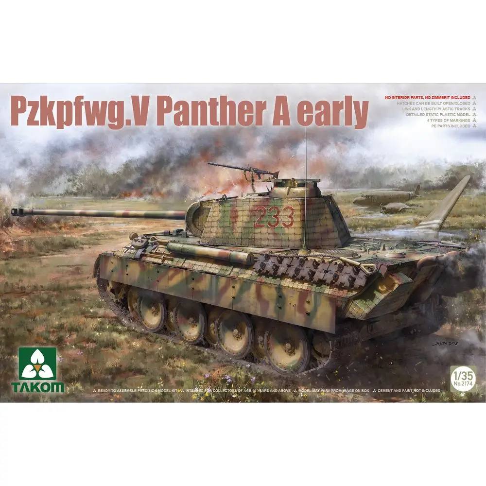 

TAKOM 2174 1/35 Pzkpfwg.V Panther A Early Production - Scale Model Kit