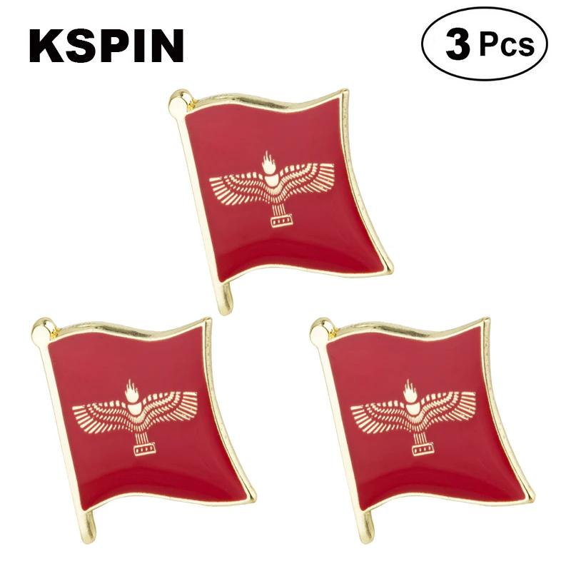 Aramean Flag Flag  Lapel Pins Badges Brooches 3pcs a lot