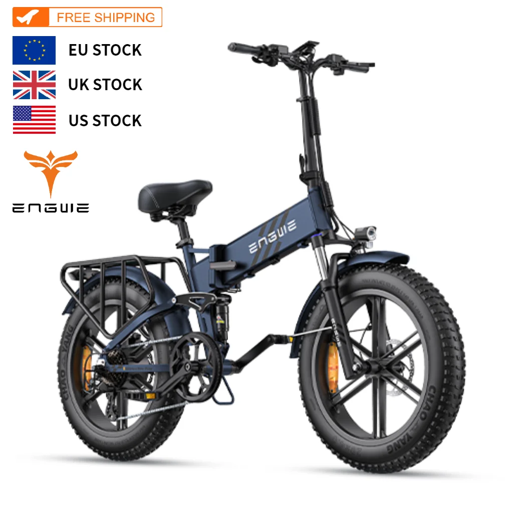 

EU/US/UK Warehouse Dropship Engwe Engine Pro 2.0 52V 16Ah 250W Mountain Electric Bicycle 20inch Fat Tire Electric Bike Hydraulic