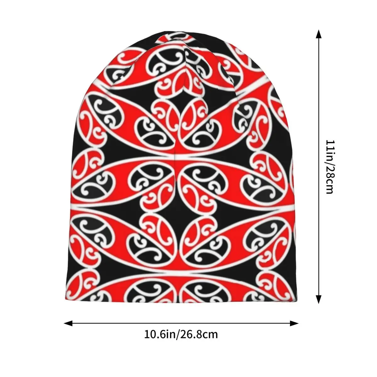 Maori Traditional Pattern Hammehead Shark Skullies Beanies Hats Warm Autumn Winter Outdoor Cap Knitted Bonnet Caps for Unisex