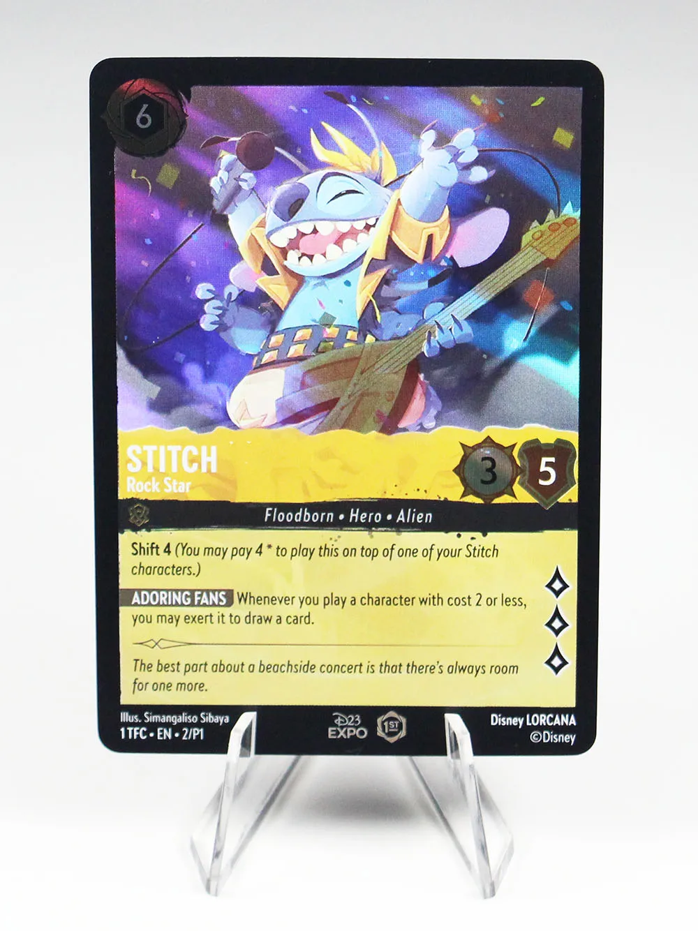 Lorcana Proxy  stitch French/English expo  –TCG Game Cards