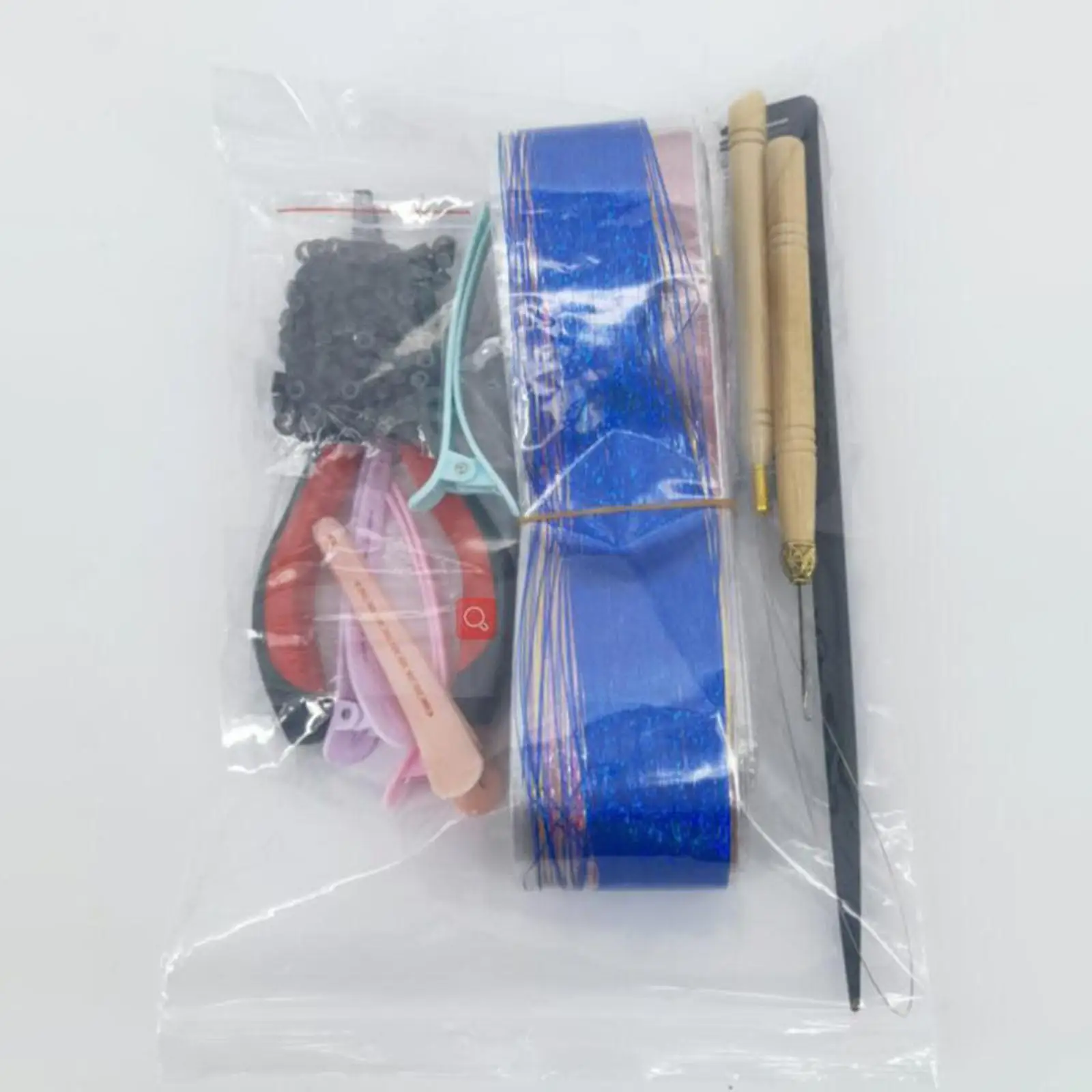 

Hair Bun Extension Tinsel Kit 12 Colors Multi-Color 2400 Strands Glitter Hair Accessories for Cosplay Styling New Year ,