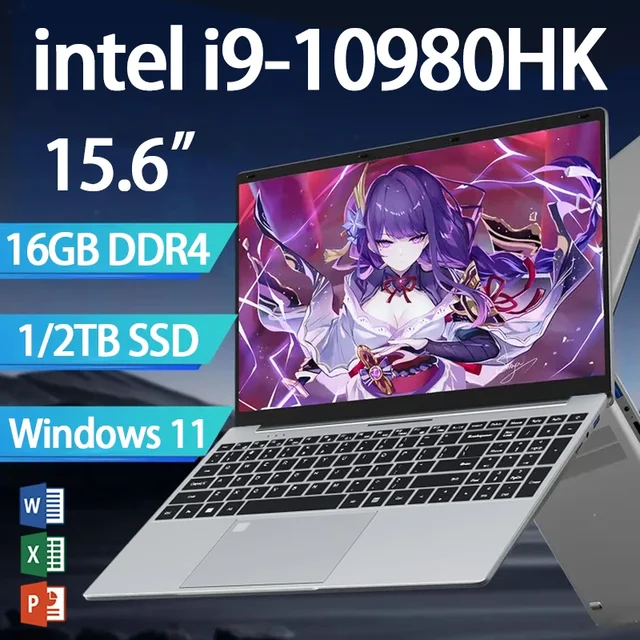 2026 Laptop Windows 11 Intel Core i9 10980HK 15.6 inch Gaming Laptops Portable Computer Backlit keyboard 16GB RAM 1TB SSD Pc 2026 Laptop Windows 11 Intel Core i9 10980HK 15.6 inch Gaming Laptops Portable Computer Backlit keyboard 16GB RAM 1TB SSD Pc