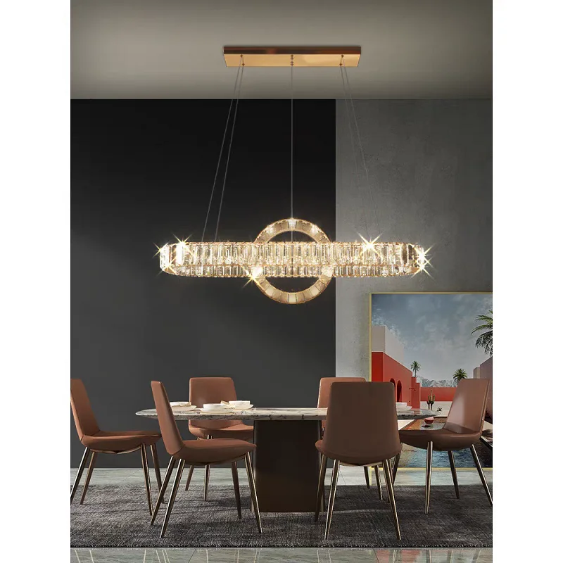 

Light Luxury Crystal Chandelier, Modern High - end LED Lighting for Dining Room ,Bedroom, Study, Children's Room, Living Room
