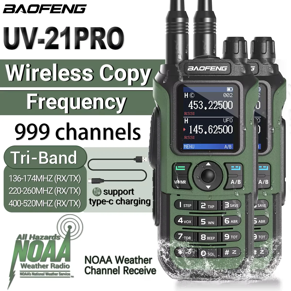 2PCS Baofeng UV-21 … - image