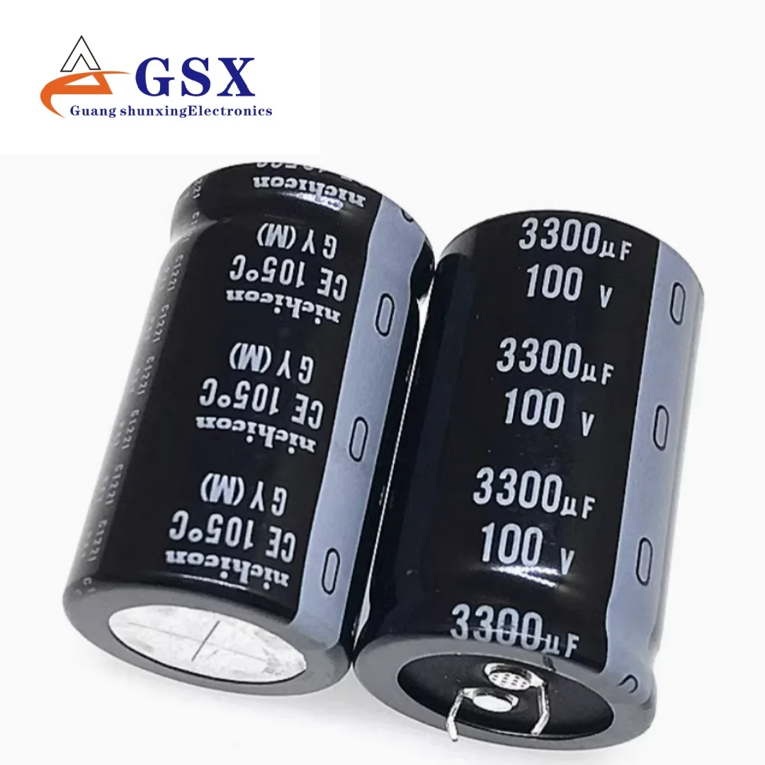 

Brand new original imported aluminum electrolytic capacitor 100v3300uf 30 * 50 Nichicon GY 105 degrees