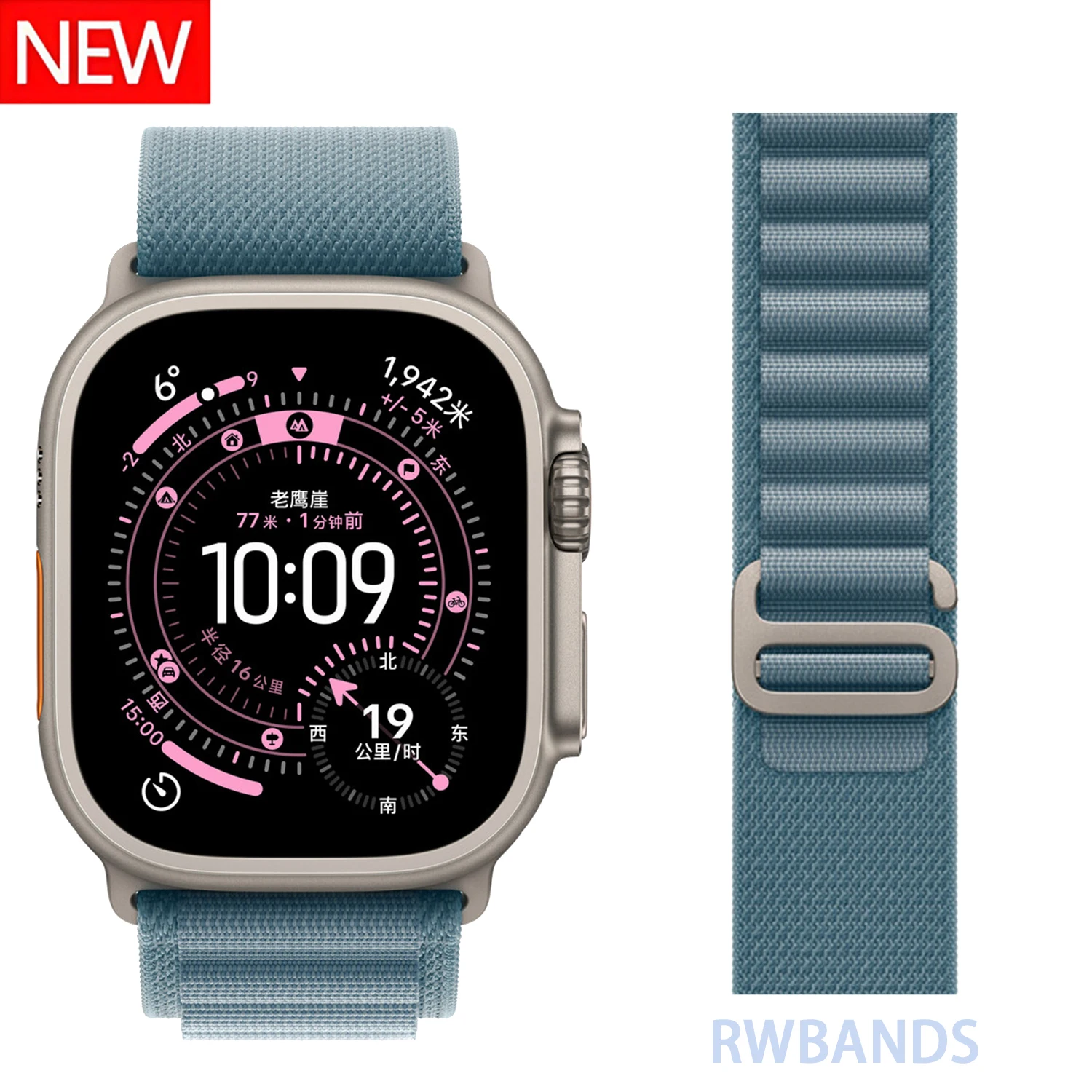 Nieuwe Alpine lusbanden voor Apple Watch-serie 11/10/9 bands 46 mm 45 mm 44 mm 41 mm 40 mm 42 mm correa iWatch 8 7 6 5 SE3 Ultra 2 49 mm