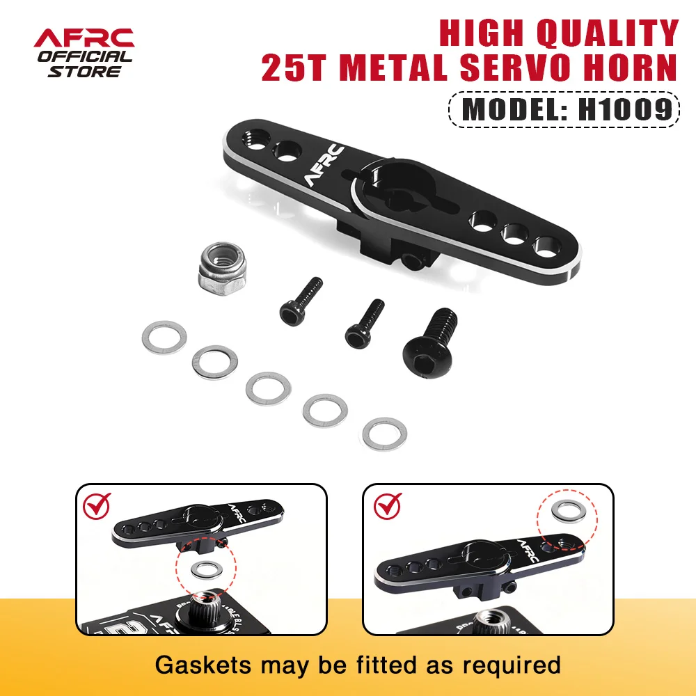 AFRC H1008 H1009 Metal Servo Horn For TRXXXAS HORIZON 1/5 Off-Road RC Car Boats DIY Upgrad