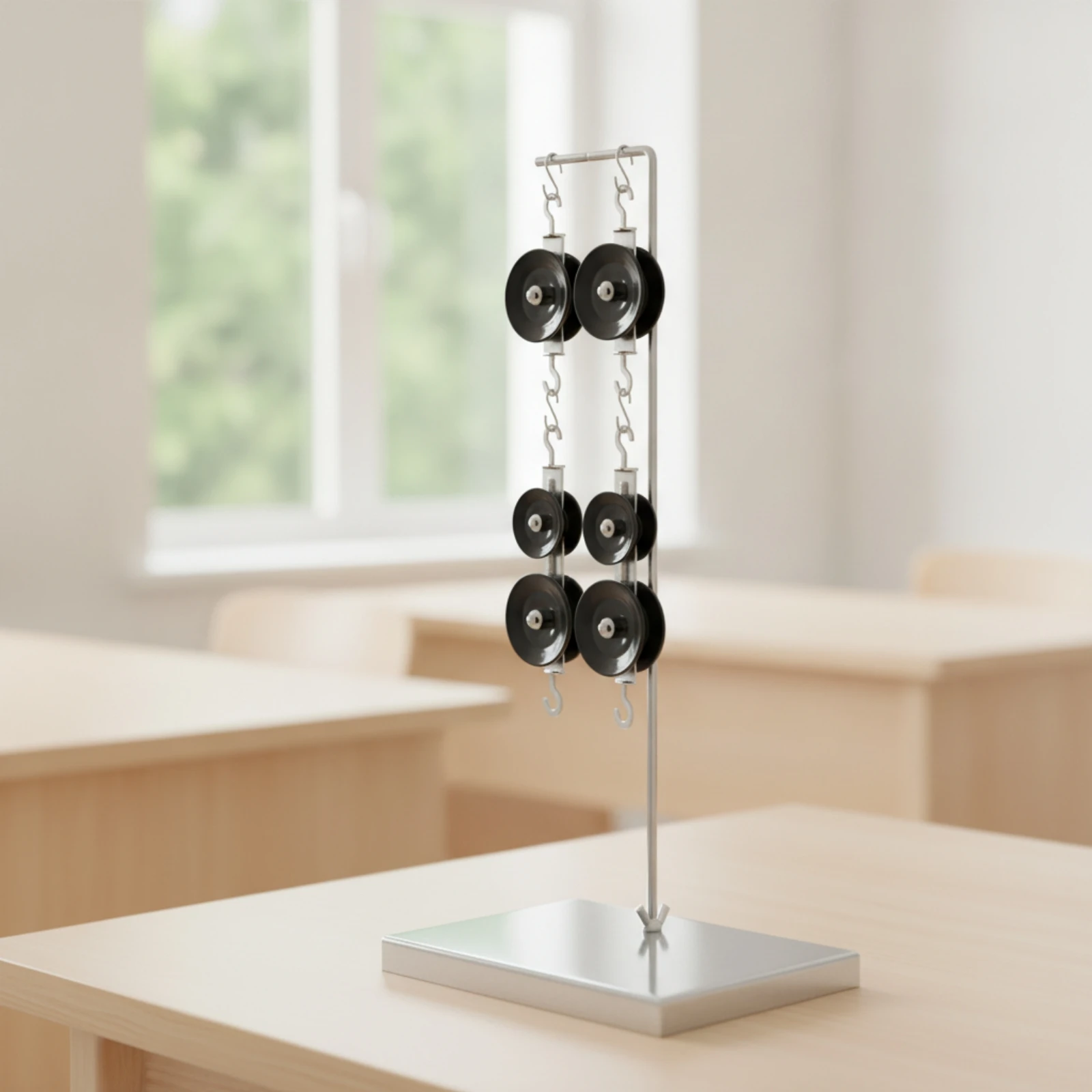 pulley-demonstration-set-with-stand-educational-pulley-experiment-kit-simple-machines-apparatus-hands-on-beginner-for-teachers