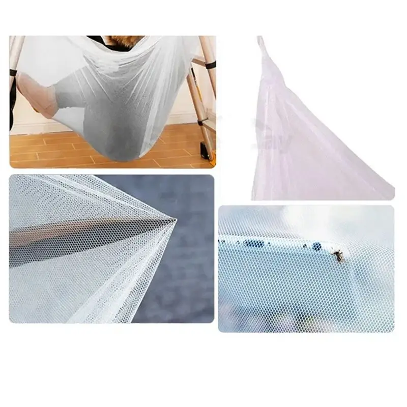 A69emosquito Net, Palace Four Door Queen Size Double Bed, Home Single Bed Insect Proof Square Elegant Canopy Mosquito Net