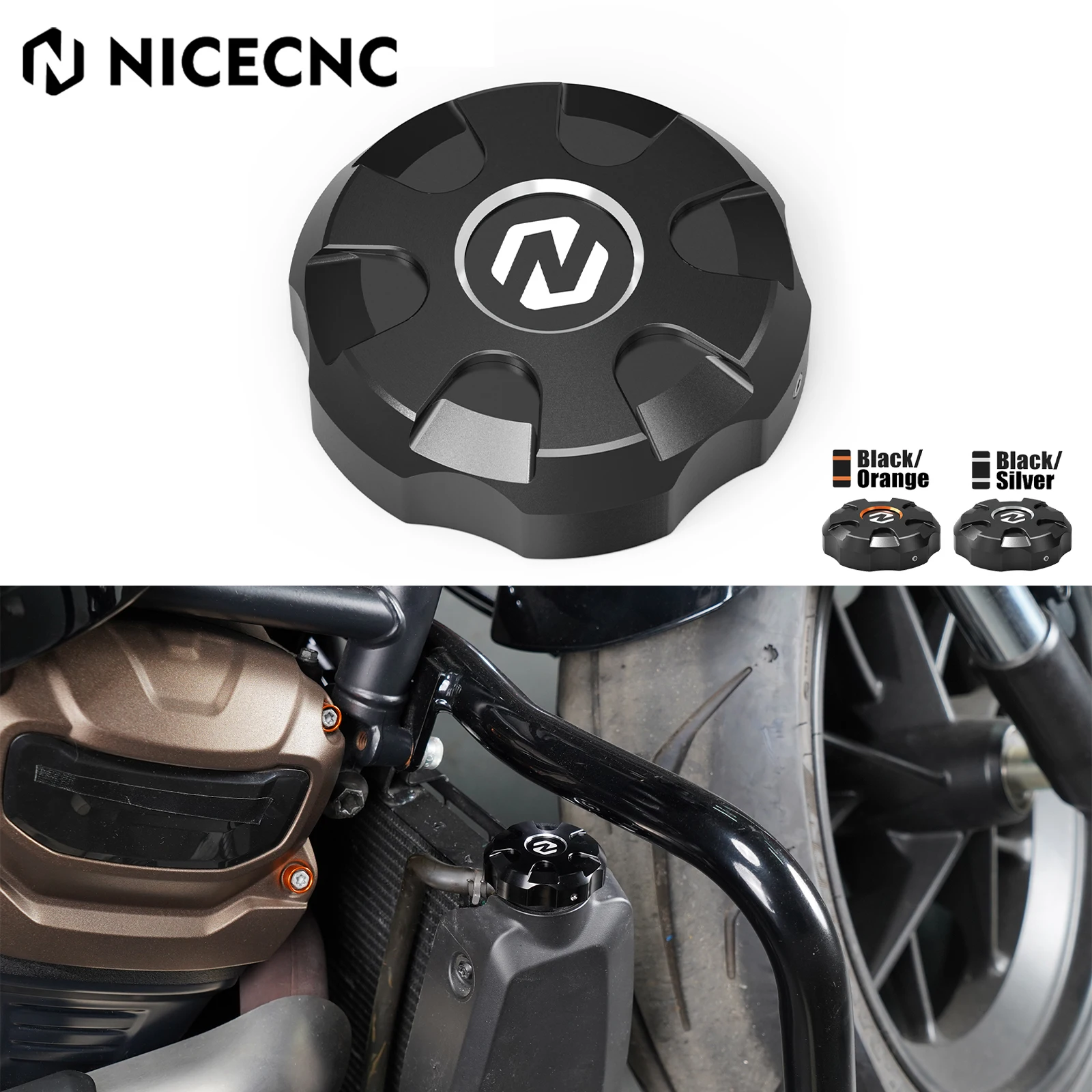 

For 2021-2024 Harley Sportster S RH1250S Radiator Cap Water Tank Cover Nightster RH975 Special RH975S Pan America 1250 RA1250/S