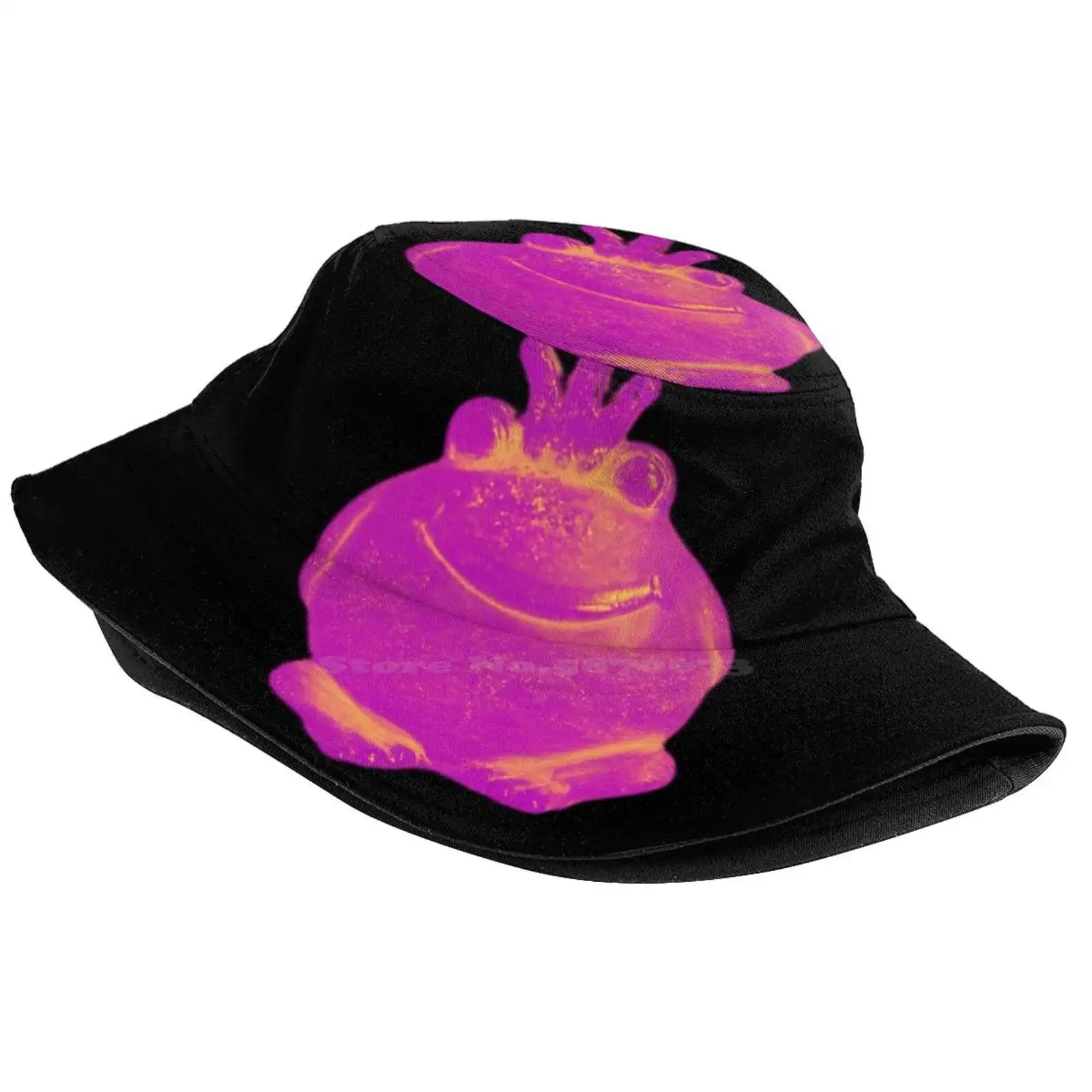 Don'T Be A Frog! Pink Sun Cap Fisherman Hat Bucket Hats Frog Prince Pink Trend Color Colors Colorful Frogking Kiss Me