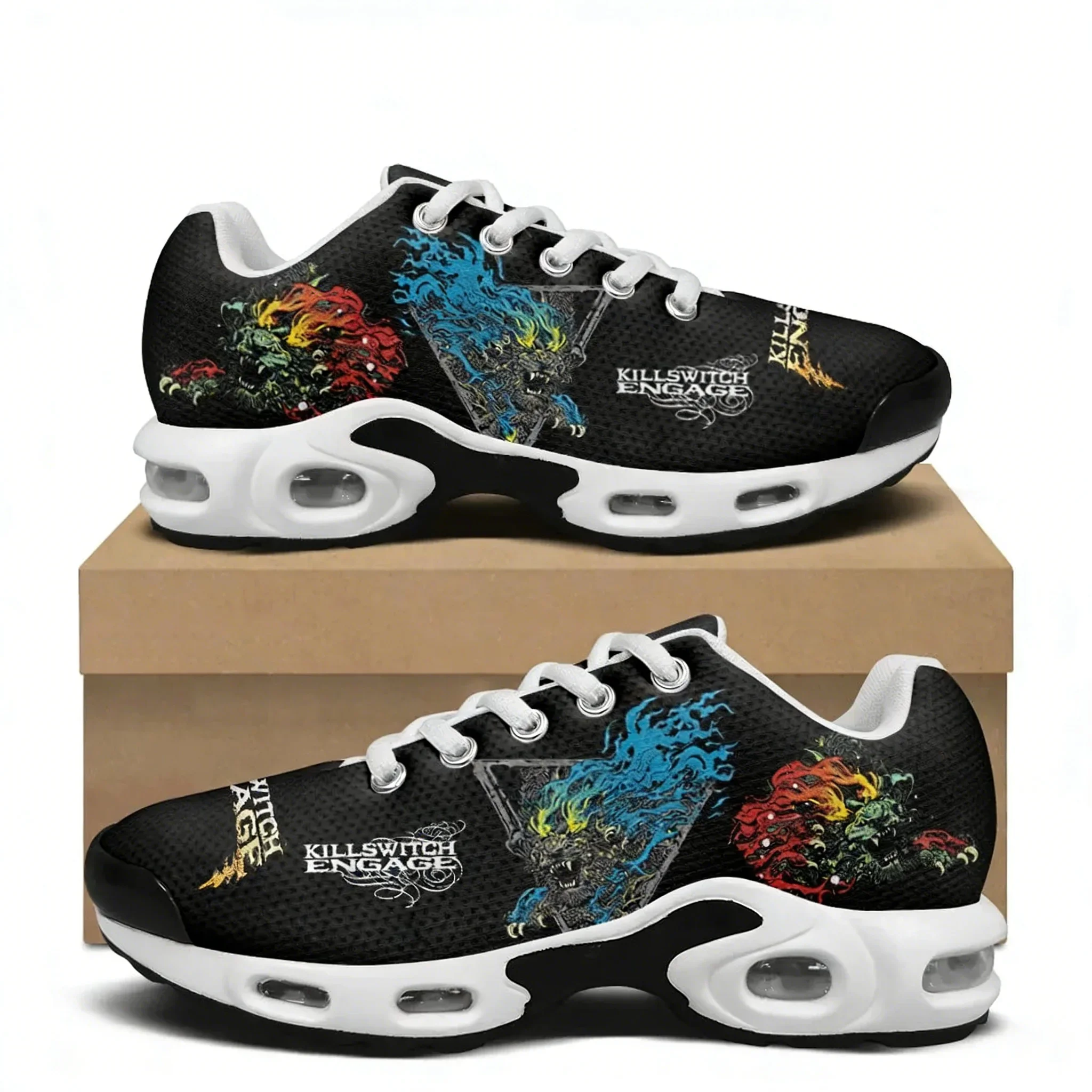 Killswitch Engage Air Cushion Sneakers Mens Womens Sports Shoes Lightweight Hiking Mountain Climbing Casual Shoes Custom Shoes