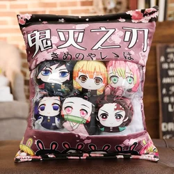 Q Version Pillow JP Anime Demon Slayer anime figure Kamado Tanjirou Cosplay Props Plush Doll Toys Fans Souvenir Christmas Gift
