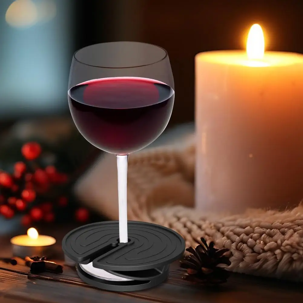 Soporte para copa de vino, portavasos de playa con diseño de laberinto, posavasos de arena multifuncional para bebidas, teléfono, gafas de sol, llave única para playa