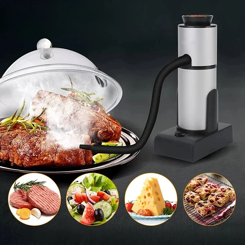 Portable Smoked Machine Handheld Cold Smoker Food Cuisine Cocktail Meat Drinks Cheese BBQ Smoking Machine Kitchen Tool