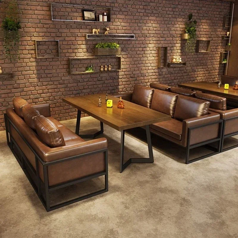 BBQ Restaurant Western Restaurant Music Dining Bar Pub Tables and Chairs Industrial Style Bar Clear Bar