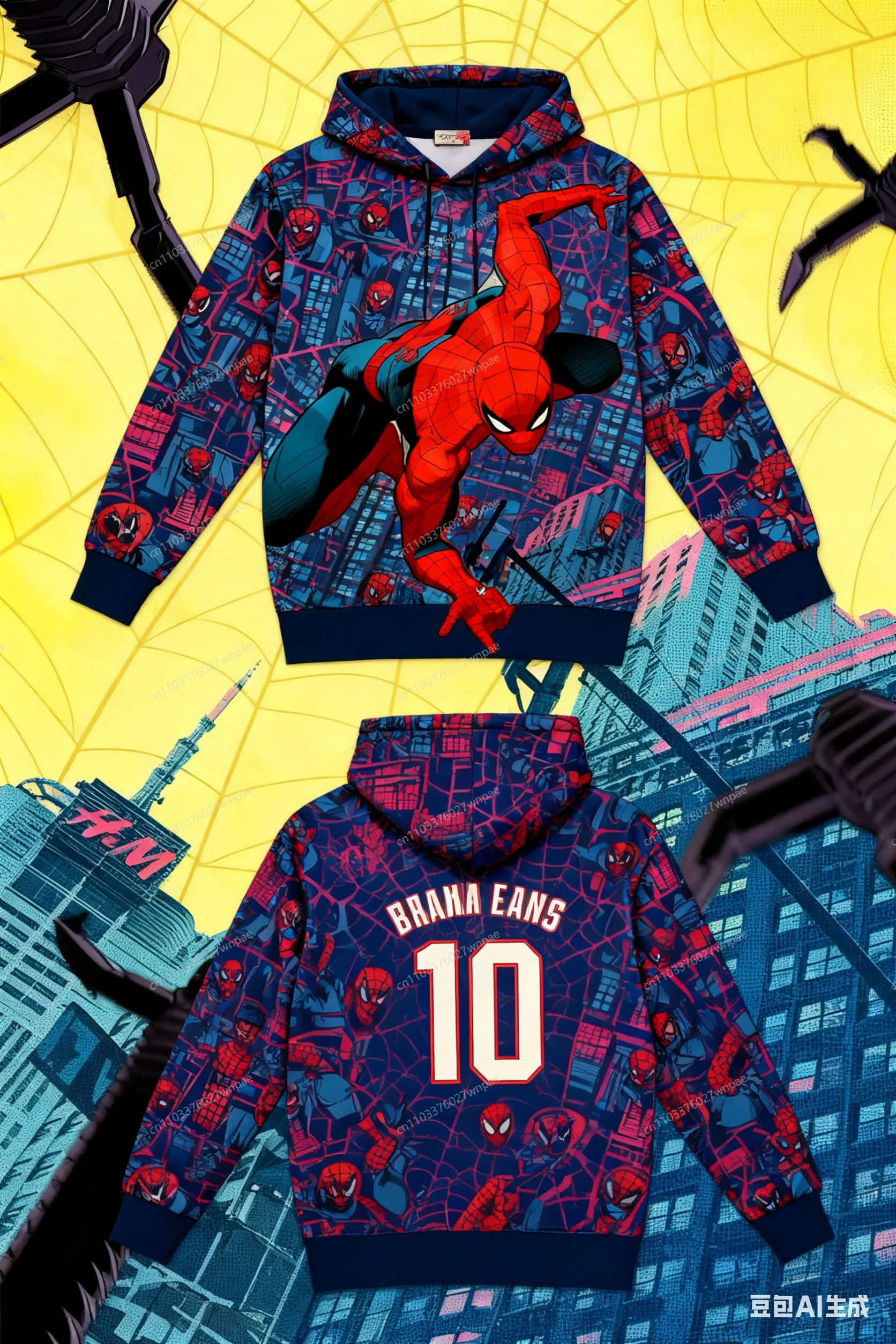 سترة جيرسي بغطاء للرأس بطباعة ثلاثية الأبعاد من AI-Creative Marvel: أنيقة ومريحة رياضية كاجوال كلاسيكية، ضرب عالمي على البطل، جاهز للجنسين للبالغين والأطفال