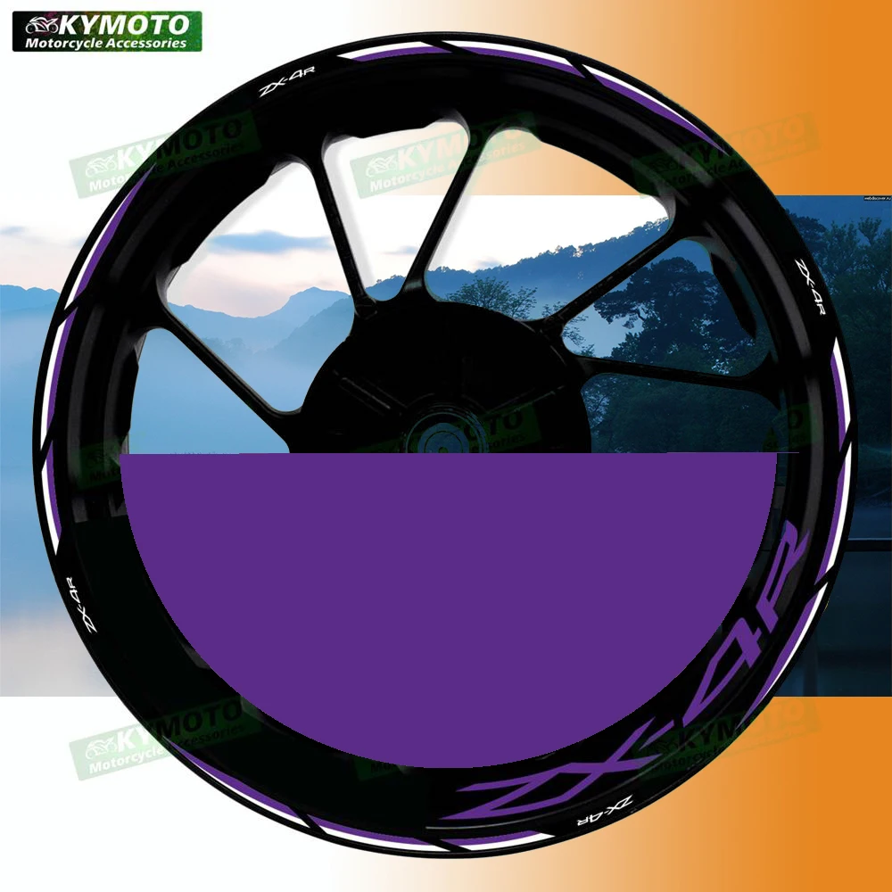 For ZX4R ZX-4R motorcycle accessories 17 inch front and rear wheel hub stickers fairing modified reflective stickers decoration