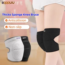 Thickened Sponge Knee Brace, Non-slip Elastic Knee Pads, Protective Support for Football Volleyball and Basketball, 1Pair