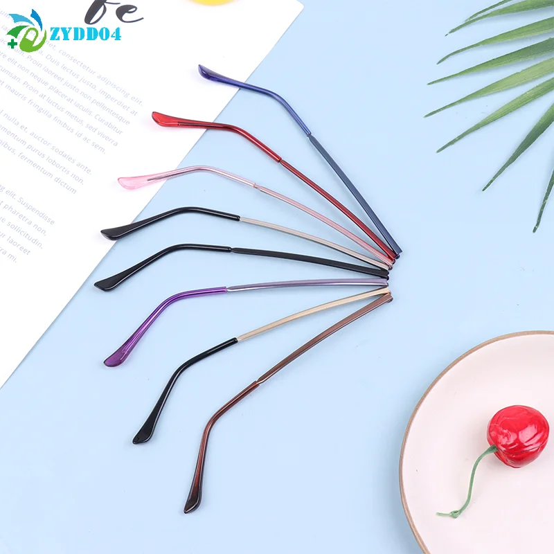 ● 1 زوج النظارات الشمسية المضادة للانزلاق أداة إصلاح عالمية النظارات الملحقات استبدال الساق نظارات الذراع إطار مشهد نظارات معدنية