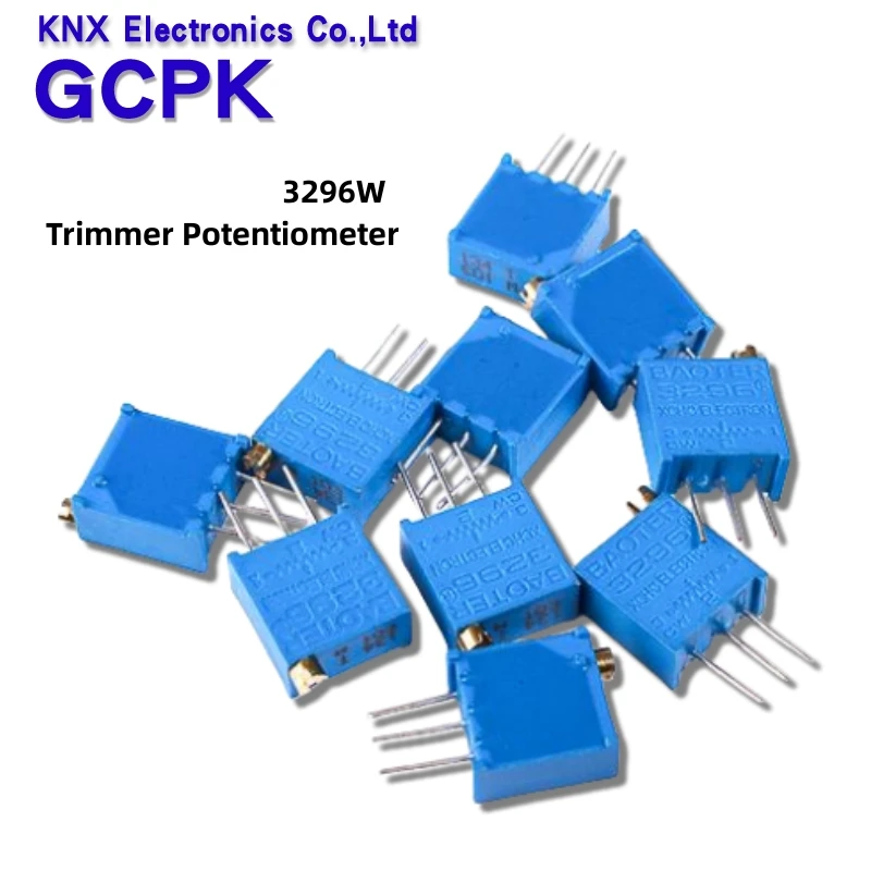 10PCS 3296W potentiometer precision adjustable resistance multi-turn trimming 1K 2K 5K 10K 100K 103 100R Trimmer Potentiometer