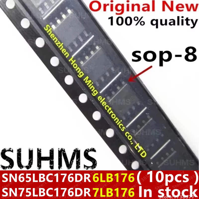 (10piece)100% New SN65LBC176DR SN75LBC176DR 6LB176 7LB176 sop-8