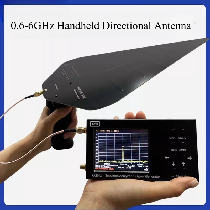 ARINSTKM6‑600 Wideband High‑Gain EMC Antenna 600MHz‑6000MHz Full‑Band RF Test Receiving Antenna For Signal Detection Measurement