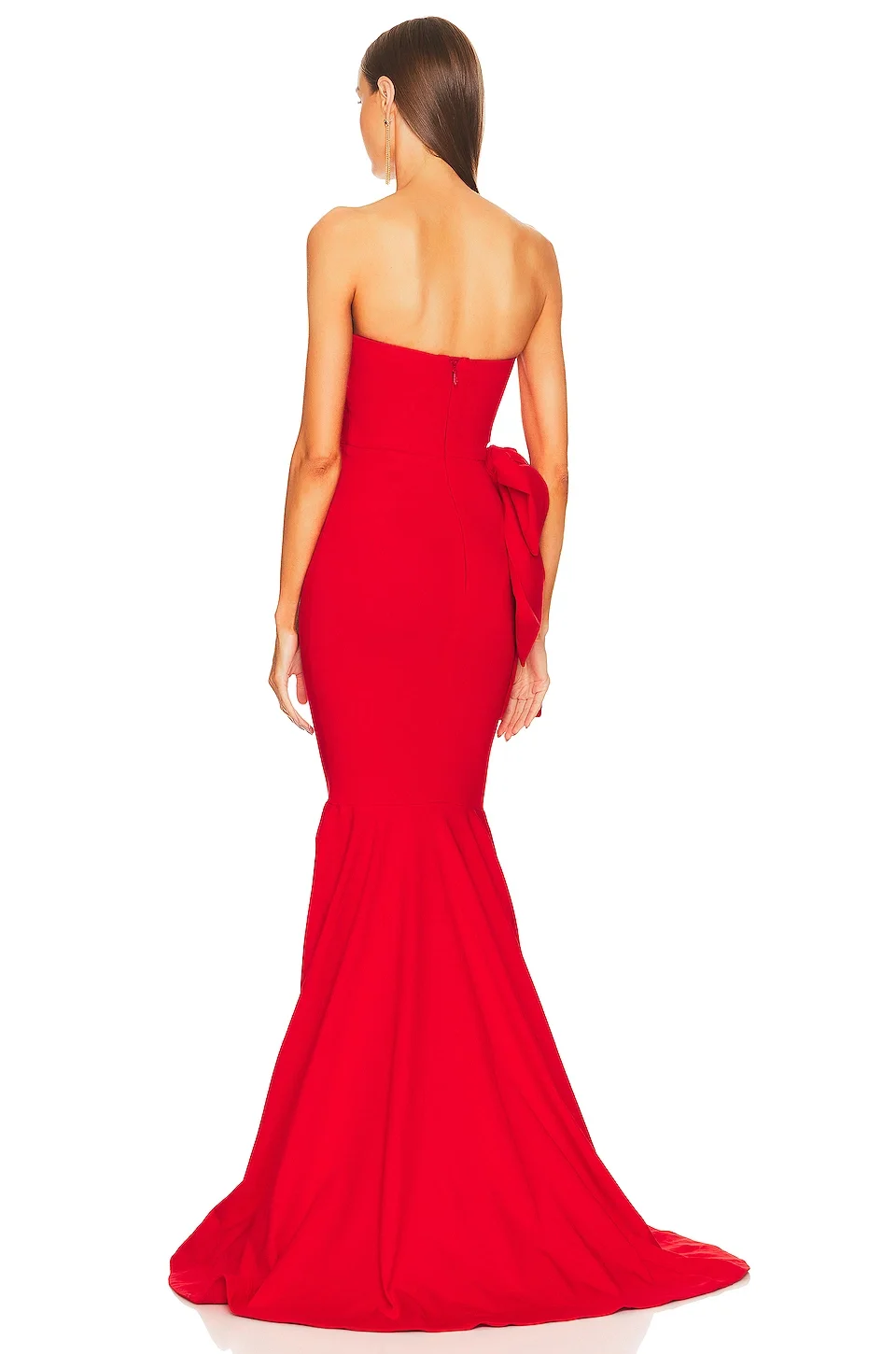 Stylish Evening Dress Strapless Red Women's Dress Long Mermaid Ball Gown فساتين حفلات الزفاف