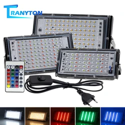 LED Floodlight 50/100W High Brightness Lighting Outdoor Waterproof Floodlight Outdoor Energy-saving Road Garden Courtyard Lights