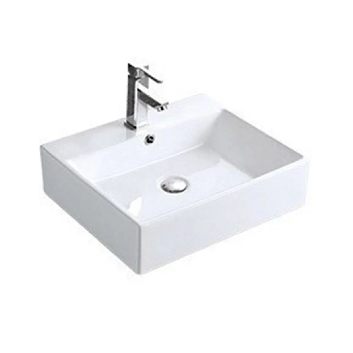 Ceramic Countertop Sinks Wall-mounted Washbasin Household Integrated Basin Balcony Washbasin Wall-Hung Sinks