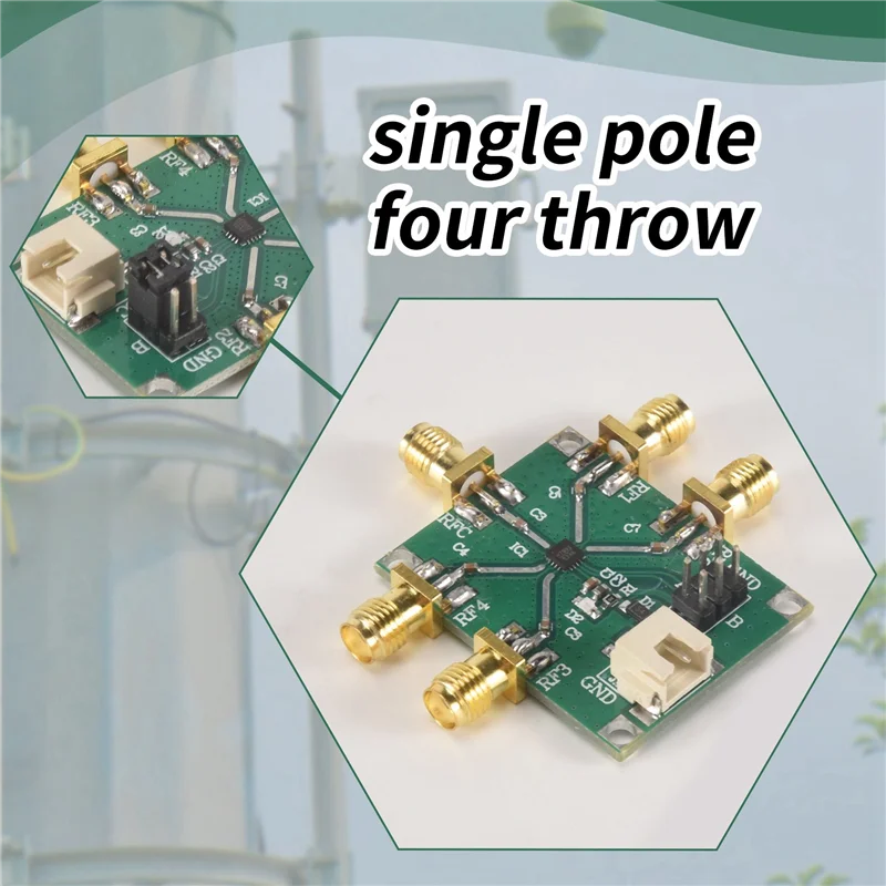

ABMI-3X HMC7992 0.1-6Ghz RF Switch Module Single Pole Four Throw Switch Non-Reflective,