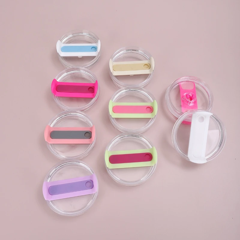 40oz Second-generation Transparent Silicone Sheet Cover Sealed and Leak-proof Car Cup Cover Large-capacity Straw Bingba Cup
