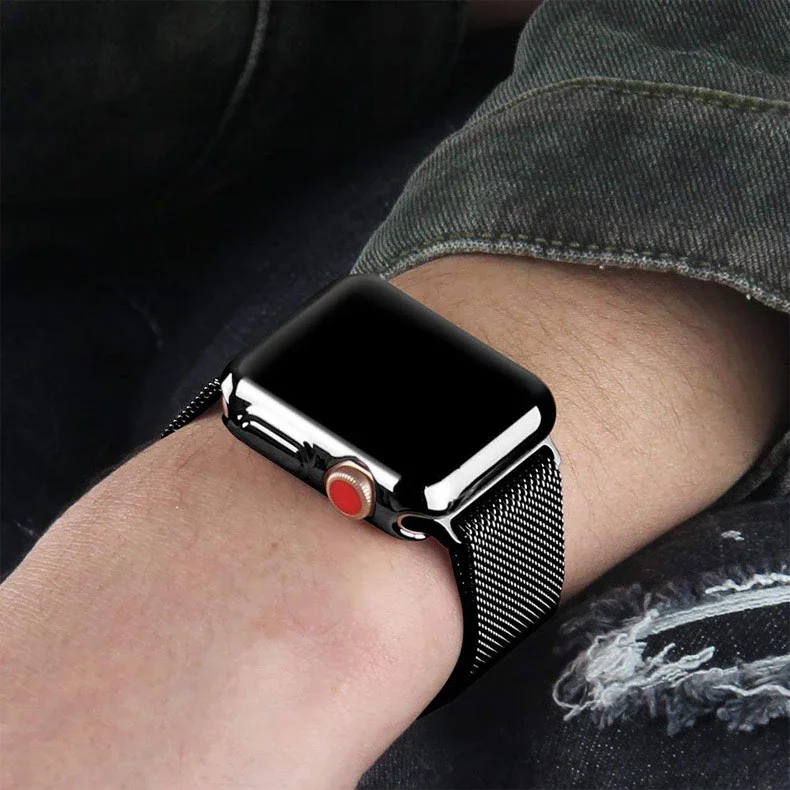 Hoes Voor Apple Watch Case 44Mm 40Mm 45Mm 41Mm 42Mm 38Mm Iwatch Schermbeschermer Siliconen Bumper Apple Watch Serie 3 6 Se 7 8 9